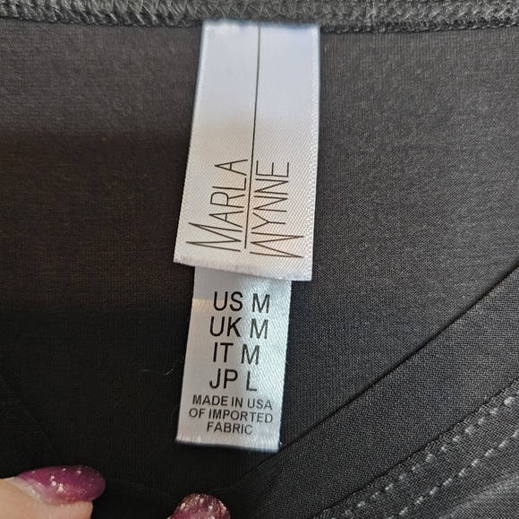 MarlaWynne Black Long Sleeve Top - Picture 4 of 8